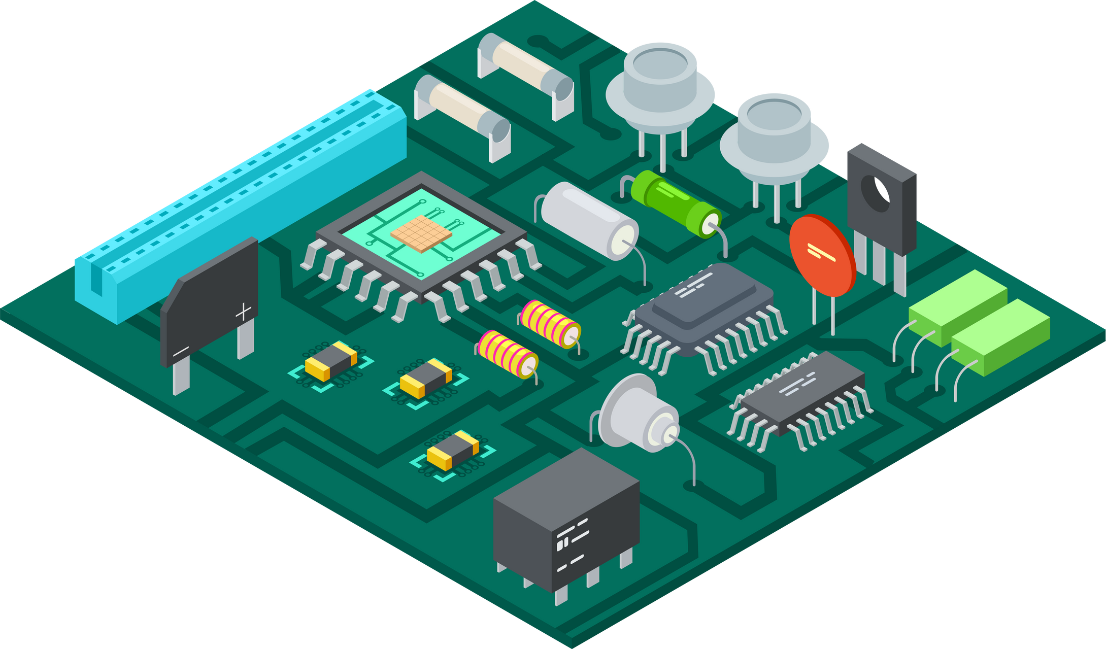 Circuit board isometric